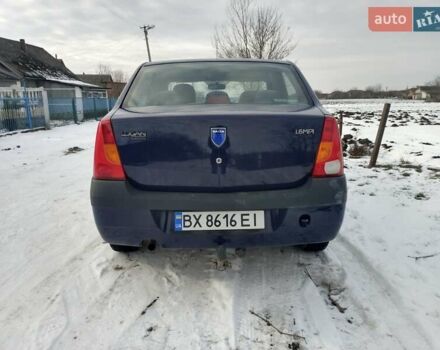 Синий Дачия Логан, объемом двигателя 1.6 л и пробегом 210 тыс. км за 3400 $, фото 2 на Automoto.ua