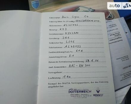 Синий Дачия Логан, объемом двигателя 1.4 л и пробегом 141 тыс. км за 4200 $, фото 31 на Automoto.ua