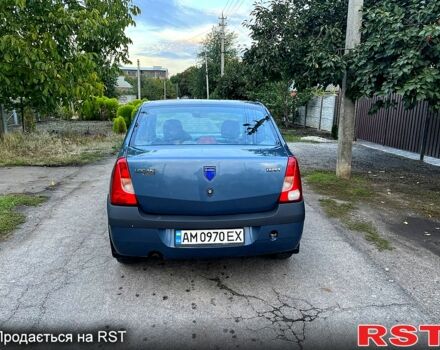 Синий Дачия Логан, объемом двигателя 1.6 л и пробегом 158 тыс. км за 3900 $, фото 2 на Automoto.ua