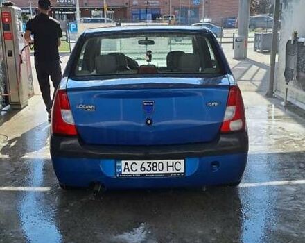 Синий Дачия Логан, объемом двигателя 1.6 л и пробегом 155 тыс. км за 3494 $, фото 2 на Automoto.ua