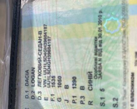 Синий Дачия Логан, объемом двигателя 1.4 л и пробегом 79 тыс. км за 4800 $, фото 6 на Automoto.ua