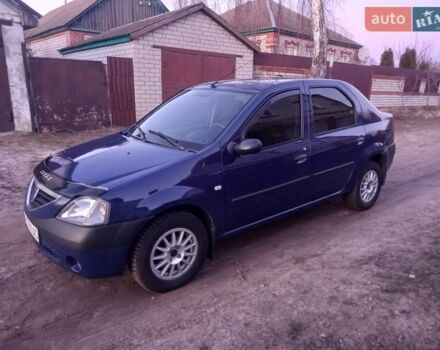 Синий Дачия Логан, объемом двигателя 1.6 л и пробегом 220 тыс. км за 3500 $, фото 1 на Automoto.ua