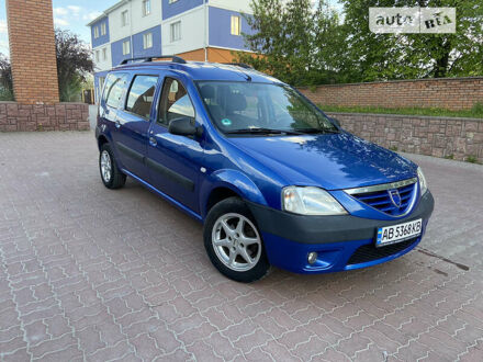 Дачия Логан 2007 в Виннице на Automoto.ua Синий Дачия Логан, объемом двигателя 1.6 л и пробегом 218 тыс. км за 5500 $, фото 1 на Automoto.ua