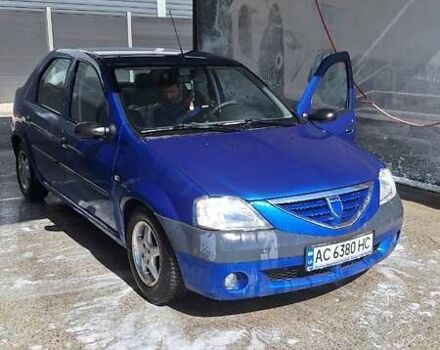 Синій Дачія Logan, об'ємом двигуна 1.6 л та пробігом 155 тис. км за 3494 $, фото 1 на Automoto.ua