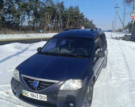 Синий Дачия Логан, объемом двигателя 1.6 л и пробегом 350 тыс. км за 3650 $, фото 1 на Automoto.ua