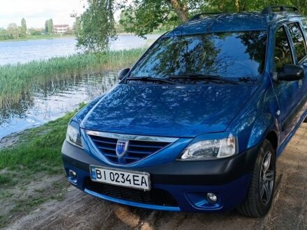 Дачия Логан 2008 в Миргороде на Automoto.ua Синий Дачия Логан, объемом двигателя 1.6 л и пробегом 208 тыс. км за 5600 $, фото 1 на Automoto.ua