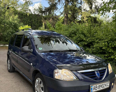 Синий Дачия Логан, объемом двигателя 1.6 л и пробегом 197 тыс. км за 5300 $, фото 1 на Automoto.ua