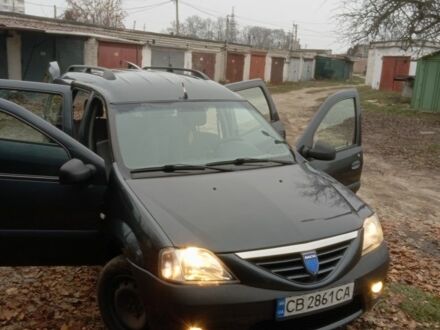 Синий Дачия Логан, объемом двигателя 1.6 л и пробегом 214 тыс. км за 6200 $, фото 1 на Automoto.ua