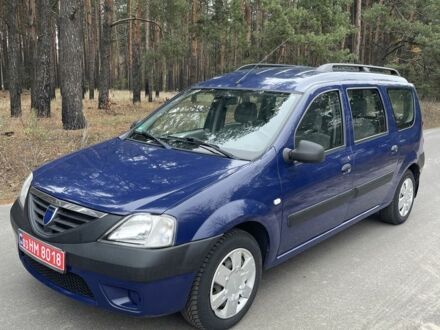Синий Дачия Логан, объемом двигателя 1.6 л и пробегом 185 тыс. км за 4850 $, фото 1 на Automoto.ua
