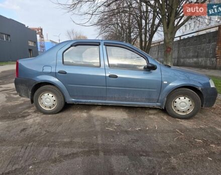 Синий Дачия Логан, объемом двигателя 1.4 л и пробегом 117 тыс. км за 3750 $, фото 1 на Automoto.ua