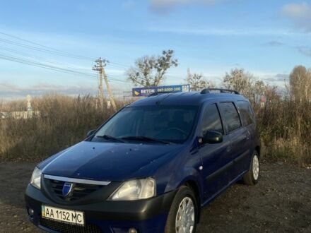 Синий Дачия Логан, объемом двигателя 1.6 л и пробегом 314 тыс. км за 3199 $, фото 1 на Automoto.ua