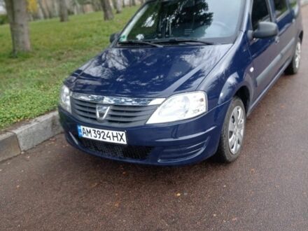 Синий Дачия Логан, объемом двигателя 1.6 л и пробегом 195 тыс. км за 6800 $, фото 1 на Automoto.ua