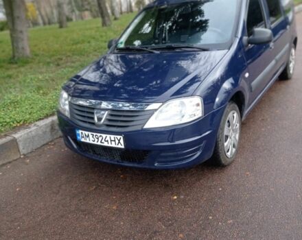 Синий Дачия Логан, объемом двигателя 1.6 л и пробегом 195 тыс. км за 6800 $, фото 1 на Automoto.ua