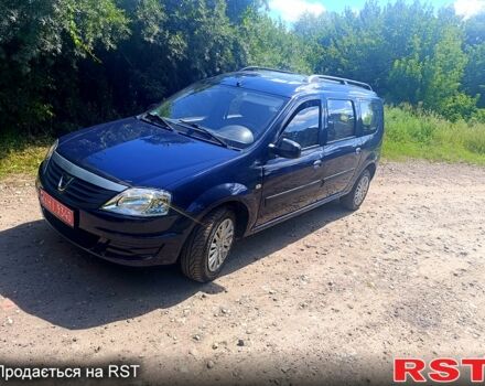 Синий Дачия Логан, объемом двигателя 1.6 л и пробегом 124 тыс. км за 5900 $, фото 1 на Automoto.ua