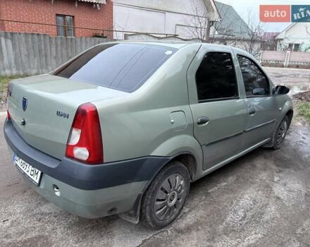 Зеленый Дачия Логан, объемом двигателя 1.39 л и пробегом 148 тыс. км за 3680 $, фото 8 на Automoto.ua