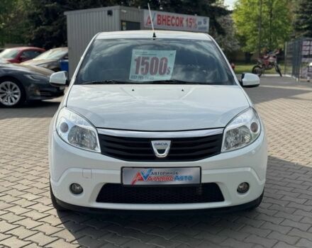 Білий Дачія Sandero, об'ємом двигуна 1.6 л та пробігом 160 тис. км за 6400 $, фото 1 на Automoto.ua