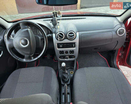 Красный Дачия Сандеро, объемом двигателя 1.4 л и пробегом 210 тыс. км за 4100 $, фото 7 на Automoto.ua