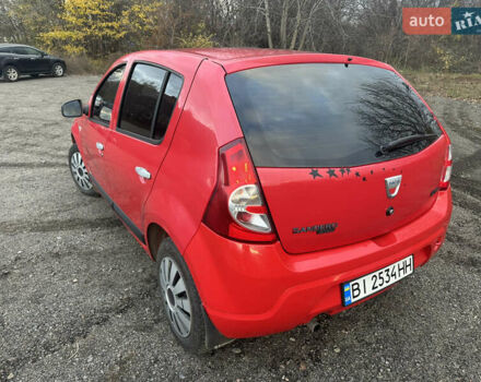Красный Дачия Сандеро, объемом двигателя 1.39 л и пробегом 175 тыс. км за 4400 $, фото 11 на Automoto.ua