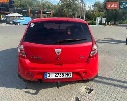 Красный Дачия Сандеро, объемом двигателя 1.4 л и пробегом 240 тыс. км за 4100 $, фото 5 на Automoto.ua