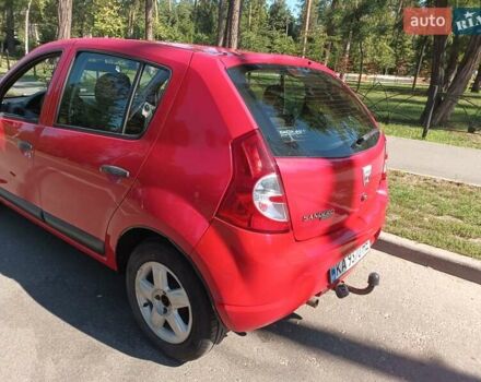 Красный Дачия Сандеро, объемом двигателя 1.39 л и пробегом 192 тыс. км за 3999 $, фото 8 на Automoto.ua