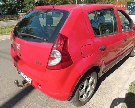 Красный Дачия Сандеро, объемом двигателя 1.39 л и пробегом 192 тыс. км за 3999 $, фото 6 на Automoto.ua