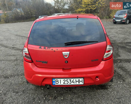 Красный Дачия Сандеро, объемом двигателя 1.39 л и пробегом 175 тыс. км за 4400 $, фото 6 на Automoto.ua