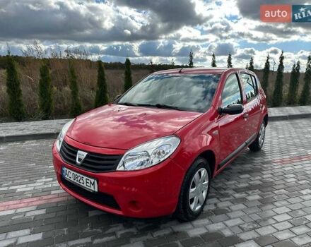 Дачія Sandero 2009 у Луцьку на Automoto.ua Червоний Дачія Sandero, об'ємом двигуна 1.4 л та пробігом 212 тис. км за 3950 $, фото 4 на Automoto.ua