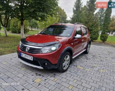 Красный Дачия Сандеро, объемом двигателя 1.6 л и пробегом 200 тыс. км за 6900 $, фото 1 на Automoto.ua