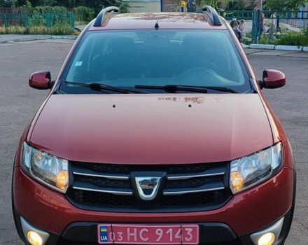Красный Дачия Сандеро, объемом двигателя 1.5 л и пробегом 216 тыс. км за 7450 $, фото 1 на Automoto.ua