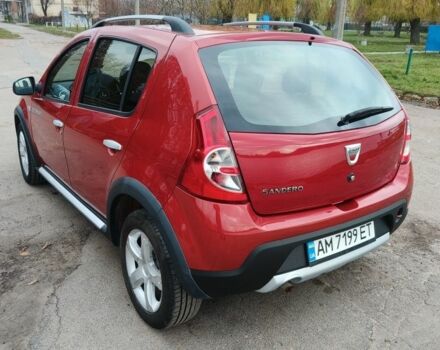 Красный Дачия Сандеро, объемом двигателя 1.6 л и пробегом 162 тыс. км за 6400 $, фото 3 на Automoto.ua