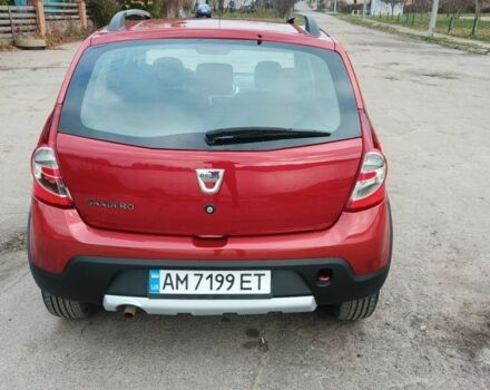 Красный Дачия Сандеро, объемом двигателя 1.6 л и пробегом 162 тыс. км за 6400 $, фото 2 на Automoto.ua