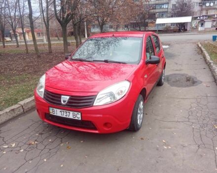 Красный Дачия Сандеро, объемом двигателя 1.4 л и пробегом 160 тыс. км за 4400 $, фото 1 на Automoto.ua