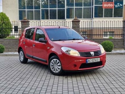 Дачия Сандеро 2008 в Ровно на Automoto.ua Красный Дачия Сандеро, объемом двигателя 1.4 л и пробегом 179 тыс. км за 3950 $, фото 1 на Automoto.ua