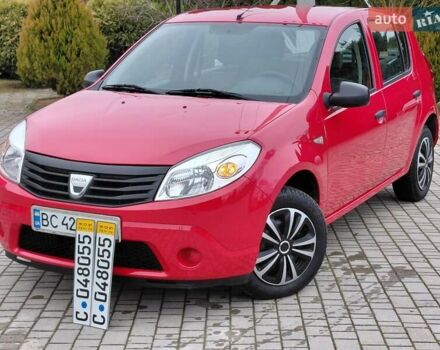 Красный Дачия Сандеро, объемом двигателя 1.4 л и пробегом 103 тыс. км за 4499 $, фото 1 на Automoto.ua