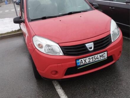 Красный Дачия Сандеро, объемом двигателя 1.2 л и пробегом 220 тыс. км за 3177 $, фото 1 на Automoto.ua