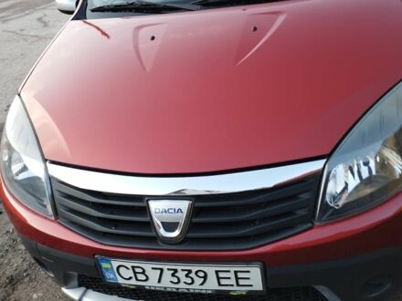 Красный Дачия Сандеро, объемом двигателя 1.6 л и пробегом 194 тыс. км за 7544 $, фото 1 на Automoto.ua