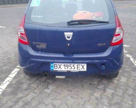 Синий Дачия Сандеро, объемом двигателя 1.15 л и пробегом 154 тыс. км за 3550 $, фото 4 на Automoto.ua