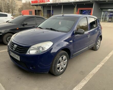 Синий Дачия Сандеро, объемом двигателя 1.1 л и пробегом 210 тыс. км за 3500 $, фото 1 на Automoto.ua