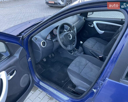 Синий Дачия Сандеро, объемом двигателя 1.4 л и пробегом 246 тыс. км за 4600 $, фото 8 на Automoto.ua