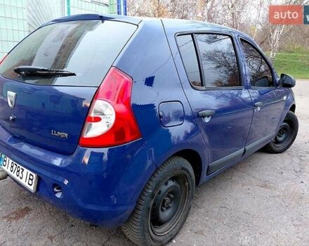 Синий Дачия Сандеро, объемом двигателя 1.4 л и пробегом 185 тыс. км за 4500 $, фото 3 на Automoto.ua