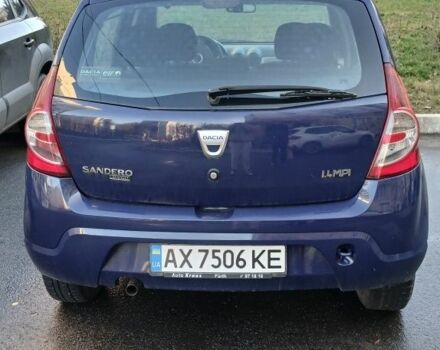 Синий Дачия Сандеро, объемом двигателя 1.4 л и пробегом 155 тыс. км за 4000 $, фото 2 на Automoto.ua