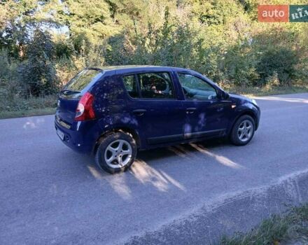 Синий Дачия Сандеро, объемом двигателя 1.5 л и пробегом 235 тыс. км за 3650 $, фото 3 на Automoto.ua