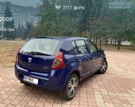 Синий Дачия Сандеро, объемом двигателя 1.2 л и пробегом 210 тыс. км за 4500 $, фото 4 на Automoto.ua
