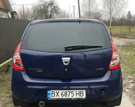 Синий Дачия Сандеро, объемом двигателя 1.4 л и пробегом 124 тыс. км за 4700 $, фото 1 на Automoto.ua