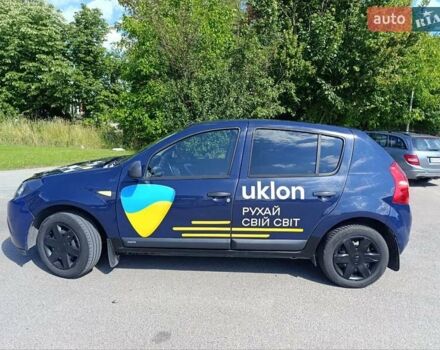 Синий Дачия Сандеро, объемом двигателя 1.4 л и пробегом 260 тыс. км за 4050 $, фото 3 на Automoto.ua