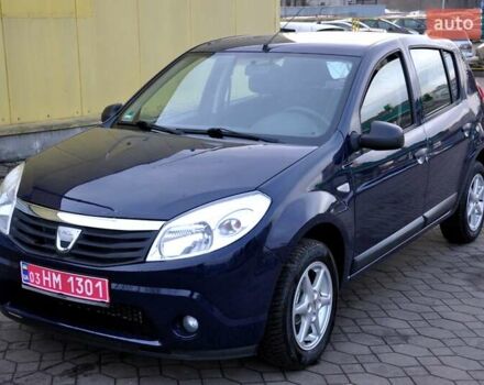 Синий Дачия Сандеро, объемом двигателя 1.2 л и пробегом 123 тыс. км за 4900 $, фото 1 на Automoto.ua