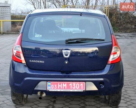 Синий Дачия Сандеро, объемом двигателя 1.2 л и пробегом 123 тыс. км за 4900 $, фото 9 на Automoto.ua