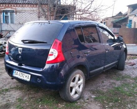 Синий Дачия Сандеро, объемом двигателя 1.1 л и пробегом 188 тыс. км за 4900 $, фото 2 на Automoto.ua