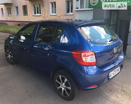Синий Дачия Сандеро, объемом двигателя 0.9 л и пробегом 193 тыс. км за 5600 $, фото 4 на Automoto.ua