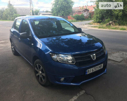 Синий Дачия Сандеро, объемом двигателя 0.9 л и пробегом 193 тыс. км за 5600 $, фото 2 на Automoto.ua